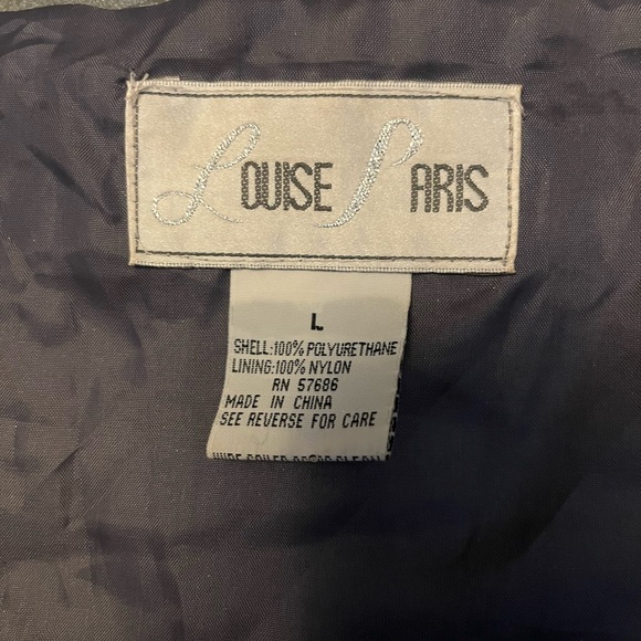 🥰HOST PICK🥰 VINTAGE LOUISE PARIS PERFECT SILVER GRAY WATER PROOF JACKET COAT - Picture 11 of 12